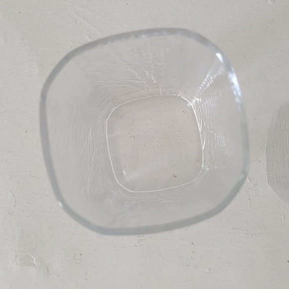 Vintage Frosted Textured Glass Tumblers - Trees - Picture 9 of 12